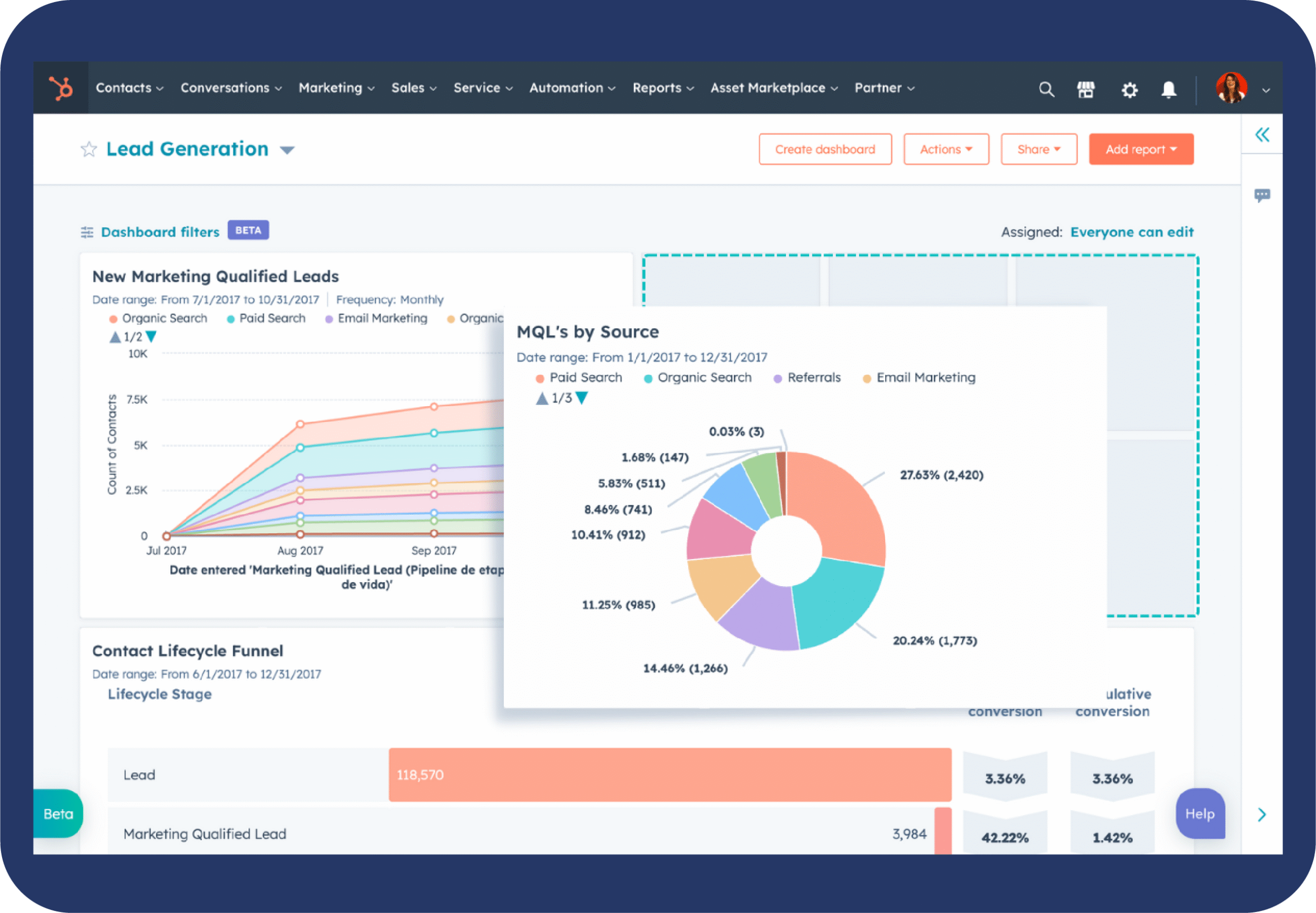 Visuel d'une agence CRM HubSpot configurant le système de billetterie pour un support client évolutif.